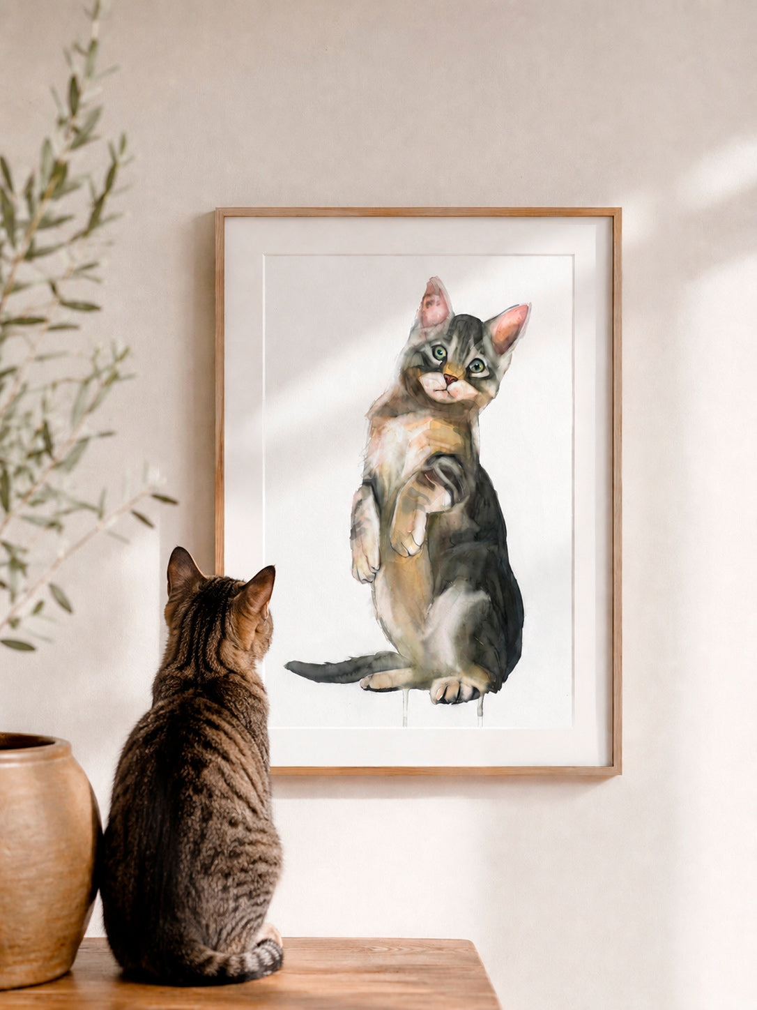 Gato Curioso Print Fine Art